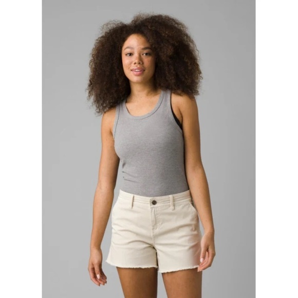 NWT PRANA SANCHO SHORTS IN CHALK SIZE 2